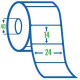 Термоетикетка T.Eco 24x14  (2000 шт)