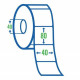 Прозора поліпропіленова етикетка 40x80 (500 шт)