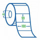 Прозора поліпропіленова етикетка 100x99 (500 шт)
