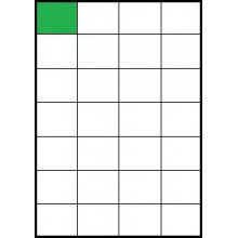 Етикетка 28 шт на аркуші А4 (52,5 x 42,4 мм)